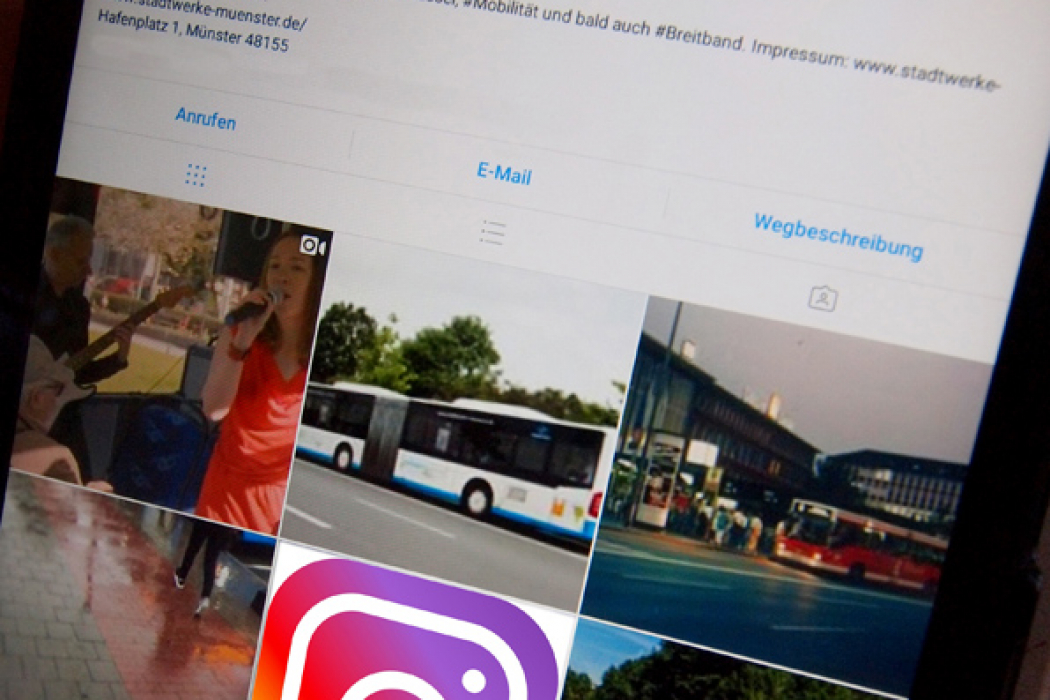 Ob Busverkehr, Energie Oder Pluscard: Auf Instagram Bilden Die Stadtwerke Ihr Gesamtes Portfolio Ab (bild: Stadtwerke Münster).