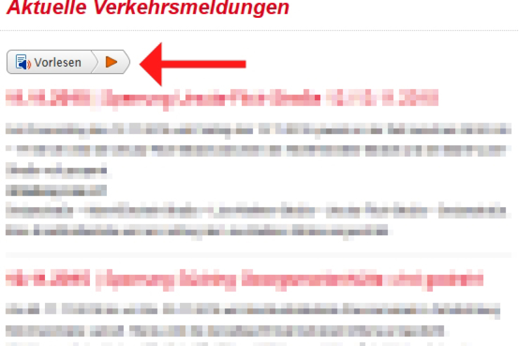 Per Knopfdruck Ist Nun Jede Seite Der Www.vos.info Auch Akustisch Zu Erfahren (bild: Vos).