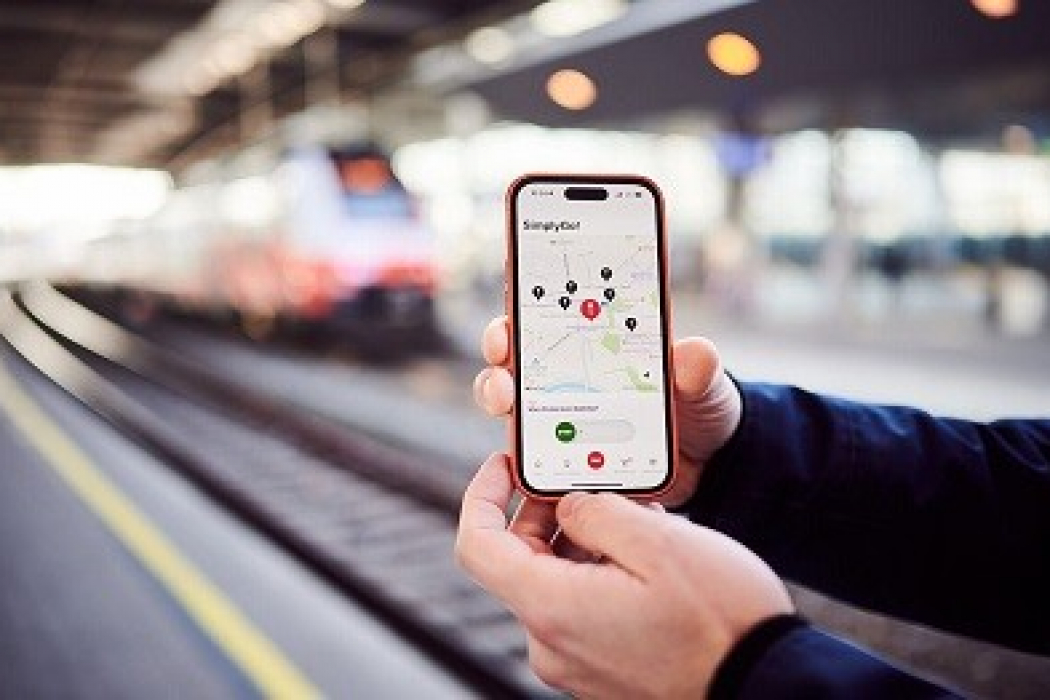 Die ÖBB Ticket App mit der Funktion "SimplyGo!" (Bild: ÖBB / Marek Knopp)