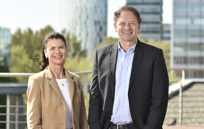 U5-Geschäftsführende Petra Welge und Klaus Uphoff (Bild: HOCHBAHN)